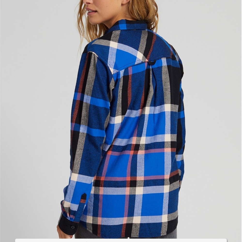 NWT Burton Women's Grace Flannel Shirt Large‎ Plaid Long Sleeve Casual Outdoor - Picture 3 of 13